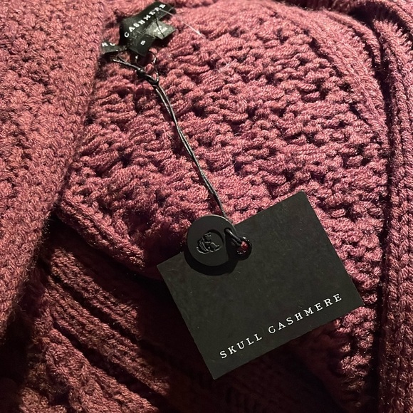 Skull Cashmere Sweaters - New! Skull Cashmere Chunky Knit Oversized Cardigan Size Small